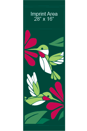 Hummingbirds Flying Street Banner 11301_30x94