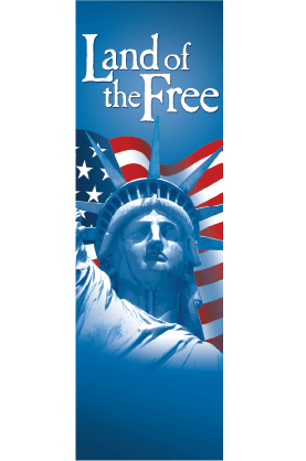 Star Spangled Free Liberty Street Banner 11932