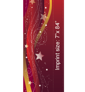 Red And Gold Streamers Street Banner 11940