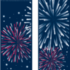 July Fireworks Street Banner Set 12205