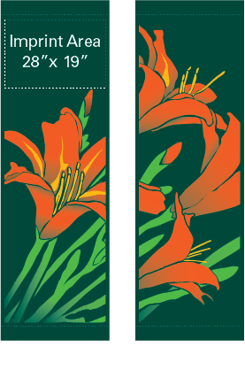 Daylilies In The Wind Street Banner Set