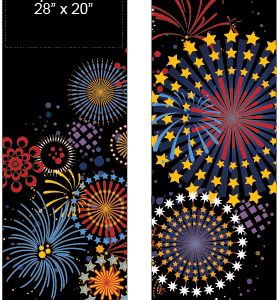 Digital Tech Fireworks Street Banner Set 12931