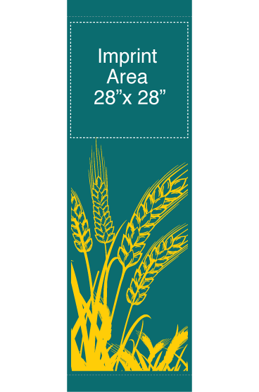 October Wheat Blowing In Wind Street Banner 14124