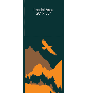 Mountains At Dusk Street Banner 14206