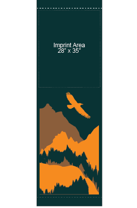 Mountains At Dusk Street Banner 14206