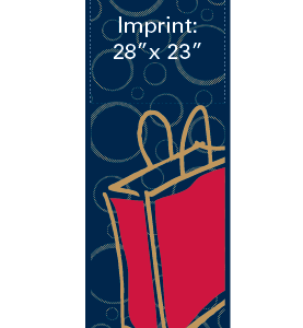 Modern Red Shopping Bag Street Banner 14209