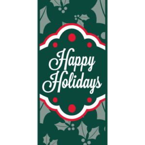 Happy Green Holly Street Banner 14217