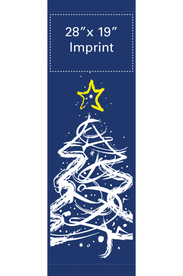 Blustery White Tree Street Banner 14218