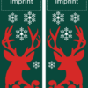 Red Rustic Reindeers Street Banner Set 14220