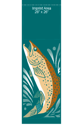 Jumping Trout Street Banner 14305