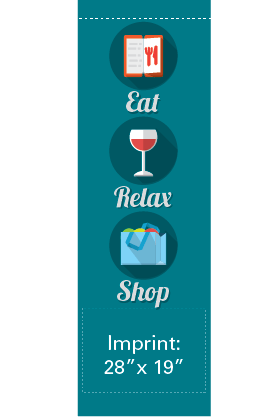 Eat Relax Shop Street Banner