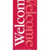 Welcome In Red Street Banner 15101