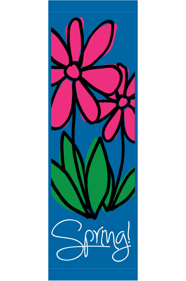 Bright Spring Daisy Street Banner 15304