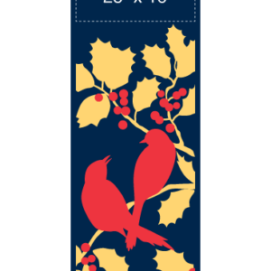 Holly Branch With Birds Street Banner 15319