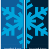 Blue Snowflake Divide Street Banner Set 16117