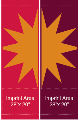 Double Starburst Street Banner Set 16122