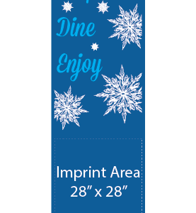 Snowflake Shop Dine Enjoy Street Banner 16223