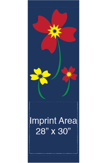 Floral Pinwheel Trio Street Banner