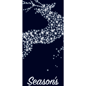 Deer In Midnight Flight Street Banner 17110