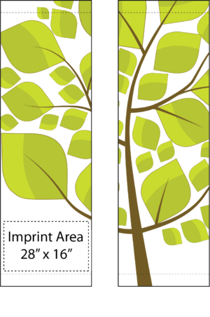 Leafy Tree Stencil Street Banner Set 17931