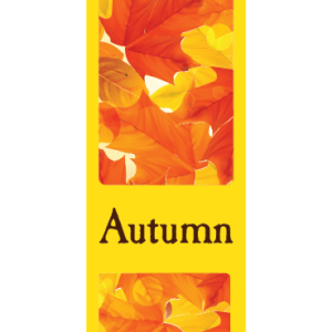 Golden Autumn Foliage Street Banner 17942