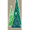 Holiday Wonder Tree Trio Street Banner 19941