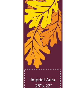 Vibrant Autumn Oak Street Banner 20383