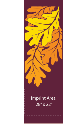 Vibrant Autumn Oak Street Banner 20383