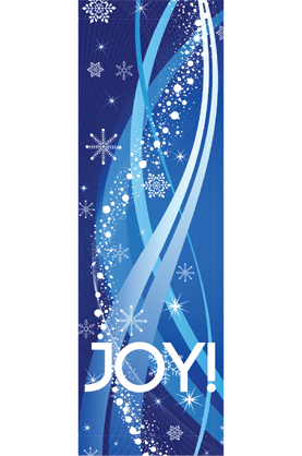 Blue Joy Streamers Street Banner 20917