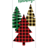 Holiday Plaid Trees Street Banner 20924