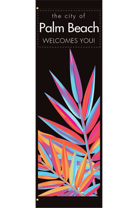 Tropical Fern Flair Street Banner