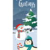 Snowman And Penguin Cuties Street Banner 21923