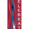 Red Patriotic Ribbon Street Banner