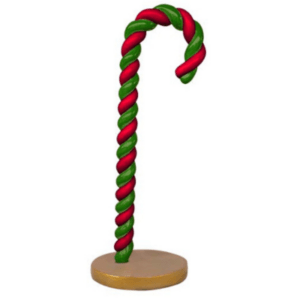 6' Red And Green Candy Cane Fiberglass Holiday Display