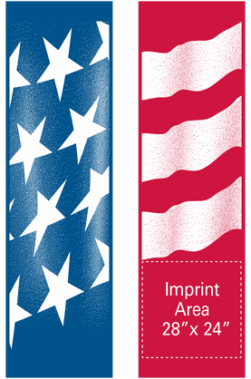 Double Glory Stars & Stripes Street Banner Set 97114