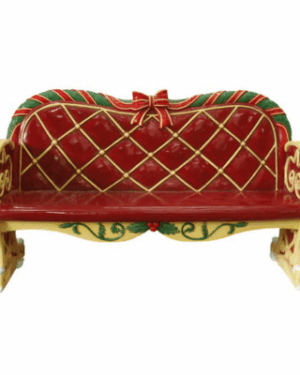 4' Santa's Bench Fiberglass Holiday Display
