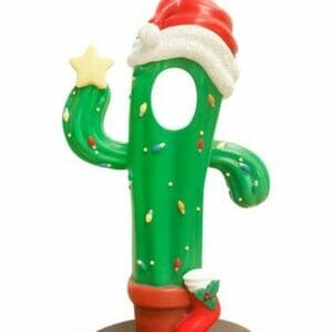 6' Christmas Cactus Photo Op Fiberglass Display