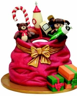 4.5' Santa Giftsack Photo Op Fiberglass Display