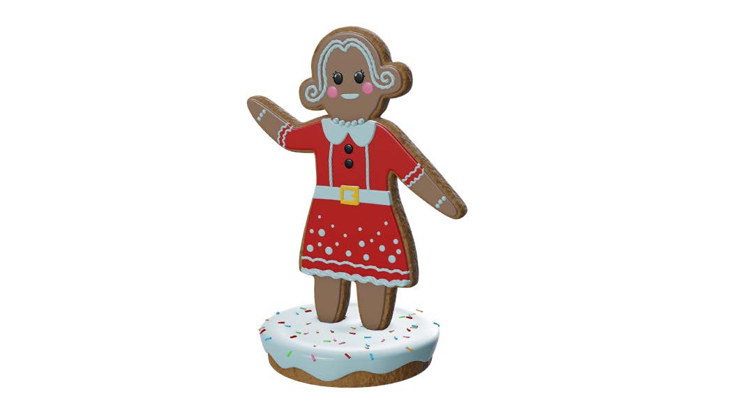 5.5' Emma the Gingerbreadwoman- Creative Displays