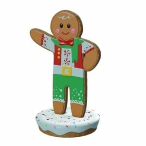 6' Oliver the Gingerbreadman Fiberglass Display