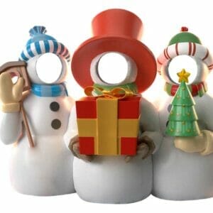 5' The Snowy Fellers Photo Op Fiberglass Display