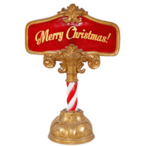 4' Merry Christmas Sign Fiberglass Holiday Display