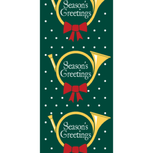 Creative Displays Season's Greetings Horns Trio Street Banner