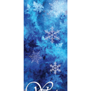 Creative Displays Blue & White Snowfall Street Banner