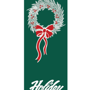Creative Displays Holiday Greeting Wreath Street Banner 93672