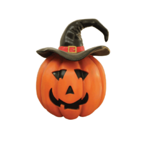 4' Pumpkin With Hat Halloween Fiberglass Display