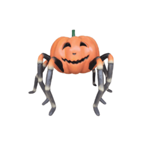 3' Spider Pumpkin Halloween Fiberglass Display
