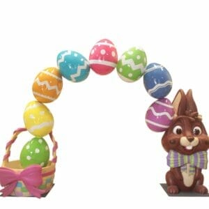 13 Foot Easter Egg With Bunny Archway Fiberglass Display