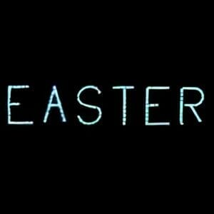 18" Easter Sign Holiday Light Display