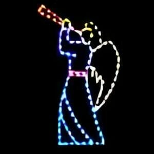 8' Trumpeting Angel Holiday Light Display